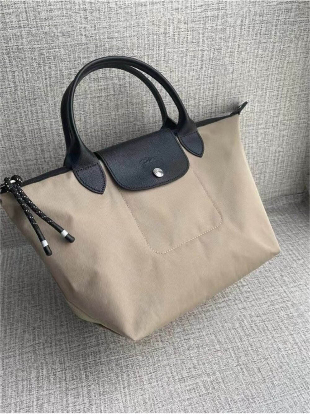 Longchamp Le Pliage Energy Beige Hand‑Crossbody Tote Bag - Picture 2 of 8